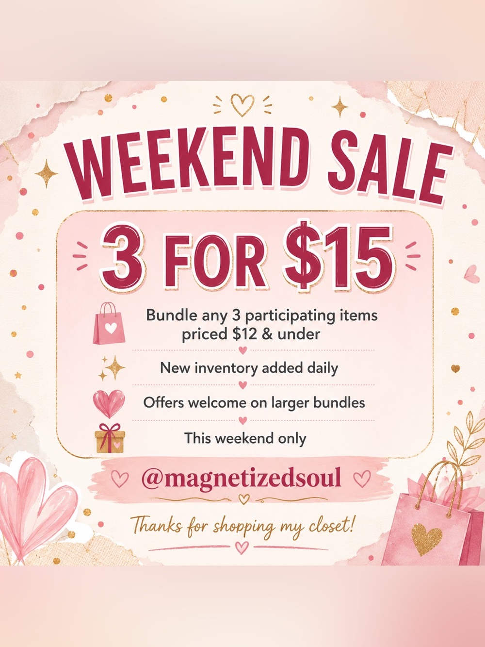 💫 Weekend Sale | 3 for $15 💫